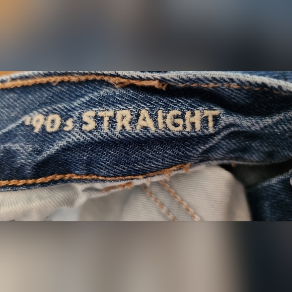 American Eagle Jeans Womens Sz 20x29 Plus 90s Straight Stretch Blue - Picture 3 of 10